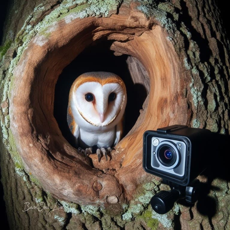 CCTV in a Barn Owl Box